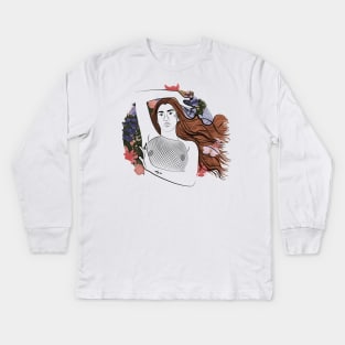 Lauren Jauregui Kids Long Sleeve T-Shirt